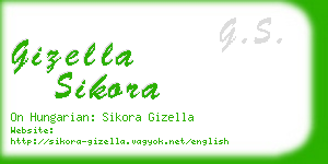 gizella sikora business card